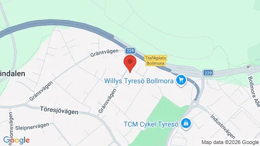 Apartments for rent i Tyresö - kort over placeringen