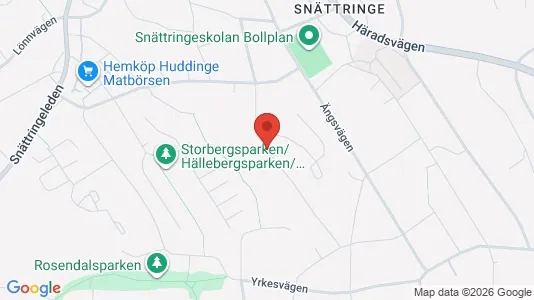 Apartments for rent i Huddinge - kort over placeringen