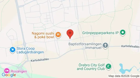 Apartments for rent i Örebro - kort over placeringen