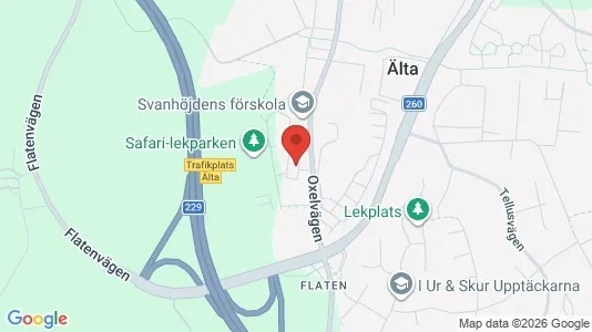 Apartments for rent i Nacka - kort over placeringen