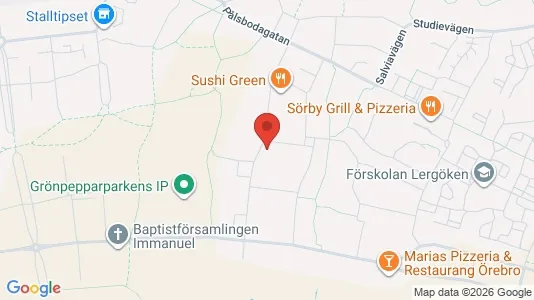 Apartments for rent i Örebro - kort over placeringen