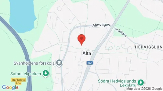 Apartments for rent i Nacka - kort over placeringen