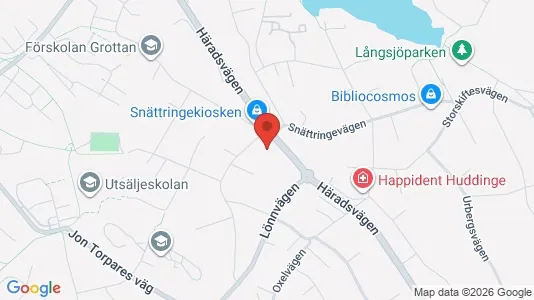 Apartments for rent i Huddinge - kort over placeringen