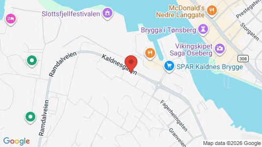 Rooms for rent i Tønsberg - kort over placeringen