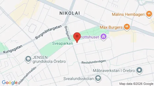 Apartments for rent i Örebro - kort over placeringen