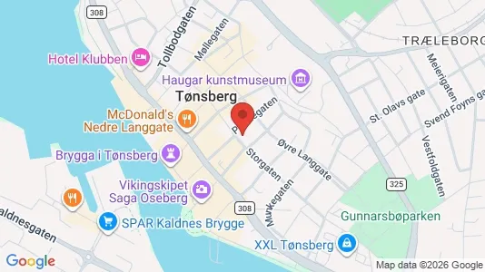 Apartments for rent i Tønsberg - kort over placeringen