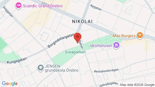 Apartments for rent i Örebro - kort over placeringen