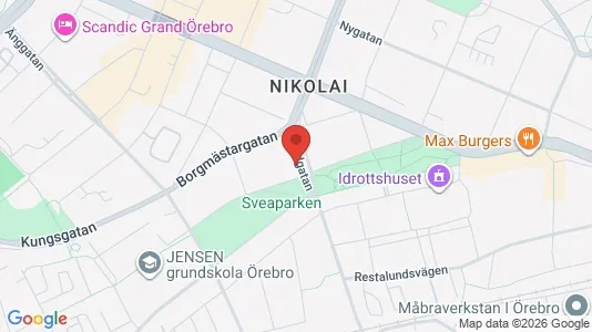 Apartments for rent i Örebro - kort over placeringen