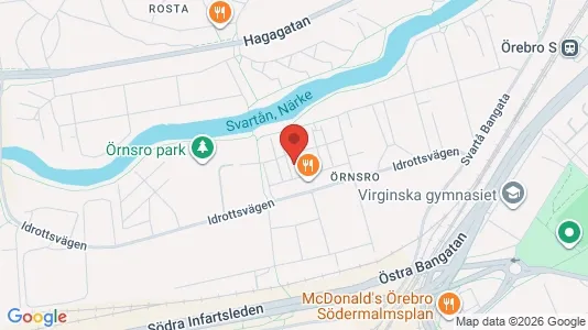 Apartments for rent i Örebro - kort over placeringen