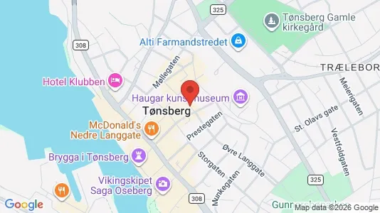 Apartments for rent i Tønsberg - kort over placeringen
