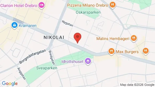 Apartments for rent i Örebro - kort over placeringen