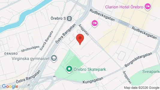Apartments for rent i Örebro - kort over placeringen