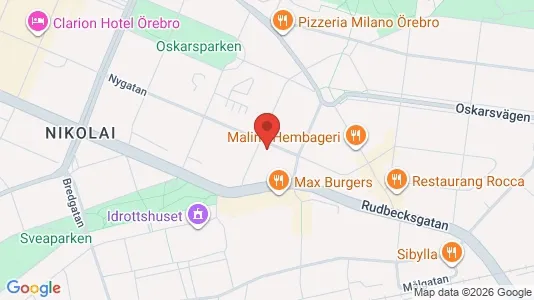 Apartments for rent i Örebro - kort over placeringen