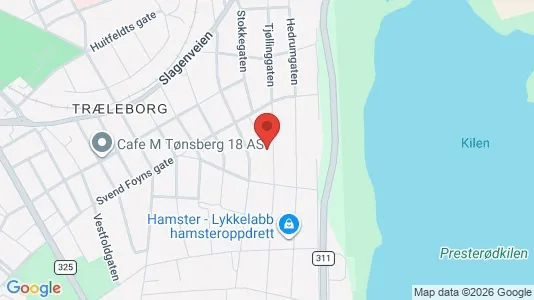 Rooms for rent i Tønsberg - kort over placeringen