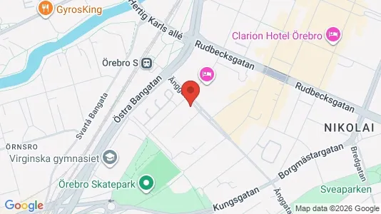 Apartments for rent i Örebro - kort over placeringen