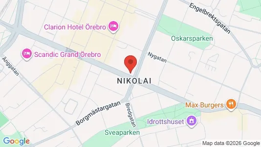 Apartments for rent i Örebro - kort over placeringen