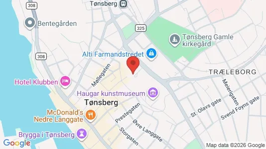 Apartments for rent i Tønsberg - kort over placeringen