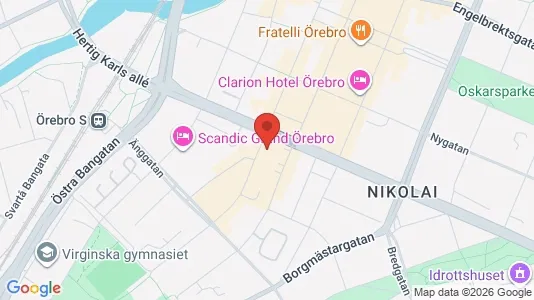Apartments for rent i Örebro - kort over placeringen