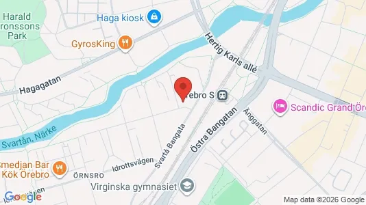 Apartments for rent i Örebro - kort over placeringen