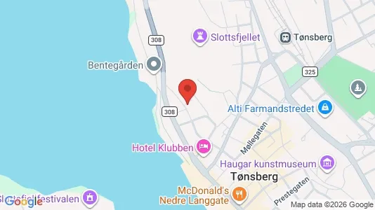Apartments for rent i Tønsberg - kort over placeringen