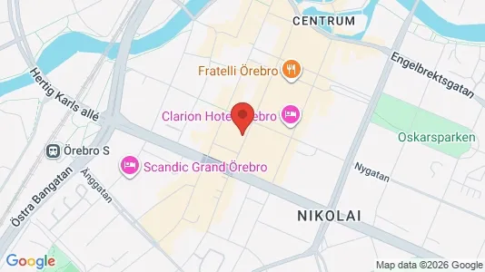 Apartments for rent i Örebro - kort over placeringen