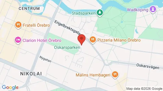 Apartments for rent i Örebro - kort over placeringen