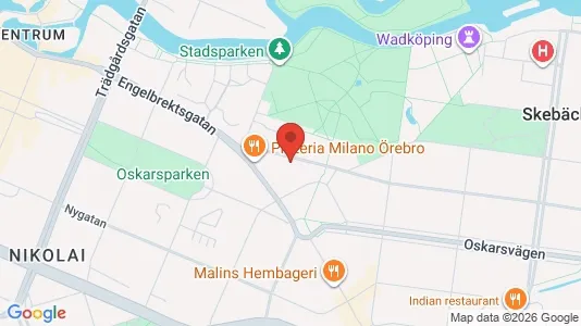Apartments for rent i Örebro - kort over placeringen