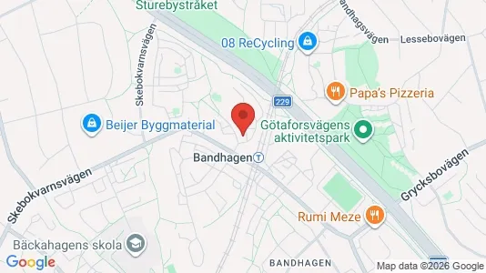 Apartments for rent i Stockholm South - kort over placeringen