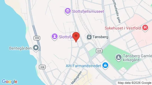 Apartments for rent i Tønsberg - kort over placeringen