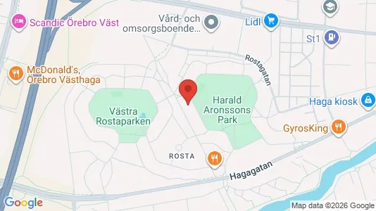 Apartments for rent i Örebro - kort over placeringen