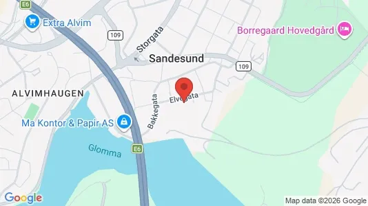 Apartments for rent i Sarpsborg - kort over placeringen