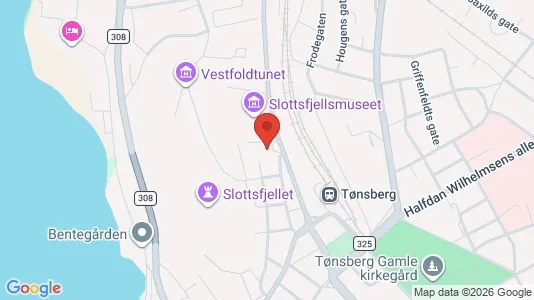 Rooms for rent i Tønsberg - kort over placeringen