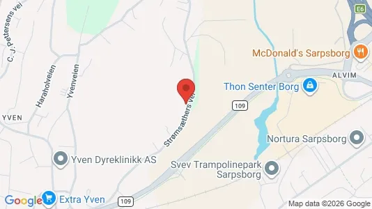 Rooms for rent i Sarpsborg - kort over placeringen