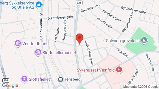 Apartments for rent i Tønsberg - kort over placeringen