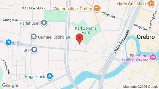 Apartments for rent i Örebro - kort over placeringen