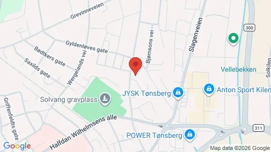 Apartments for rent i Tønsberg - kort over placeringen