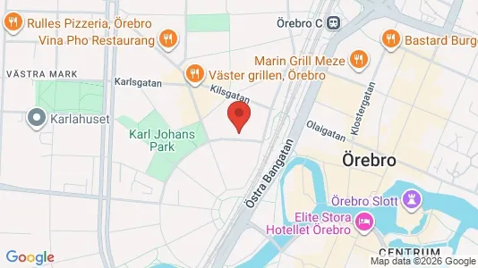 Apartments for rent i Örebro - kort over placeringen