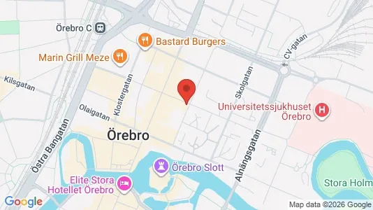 Apartments for rent i Örebro - kort over placeringen