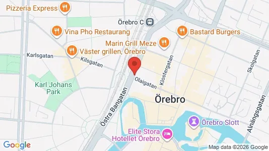 Apartments for rent i Örebro - kort over placeringen