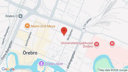 Apartments for rent i Örebro - kort over placeringen