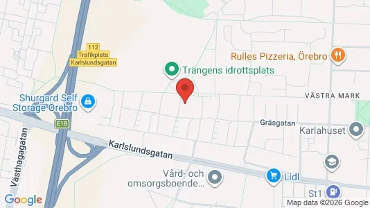 Apartments for rent i Örebro - kort over placeringen