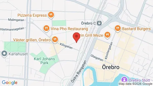 Apartments for rent i Örebro - kort over placeringen