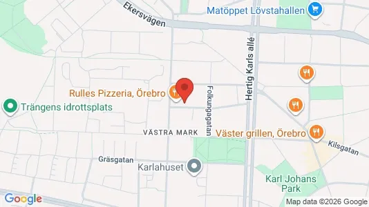 Apartments for rent i Örebro - kort over placeringen