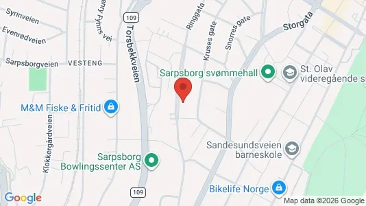 Apartments for rent i Sarpsborg - kort over placeringen