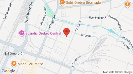 Apartments for rent i Örebro - kort over placeringen