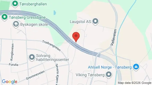 Rooms for rent i Tønsberg - kort over placeringen