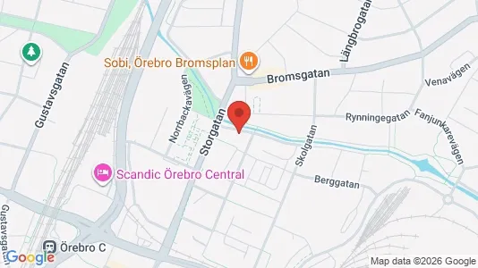 Apartments for rent i Örebro - kort over placeringen