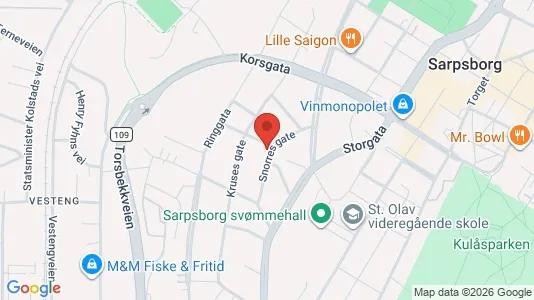 Apartments for rent i Sarpsborg - kort over placeringen