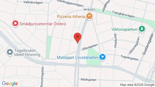 Apartments for rent i Örebro - kort over placeringen