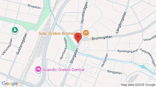 Apartments for rent i Örebro - kort over placeringen